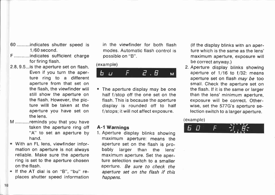 Pre-shooting checks | Canon 577 G User Manual | Page 18 / 49