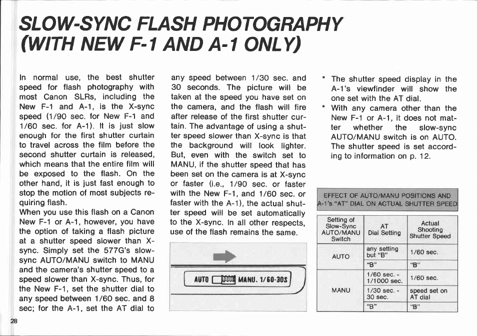 Bounce flash | Canon 577 G User Manual | Page 28 / 49