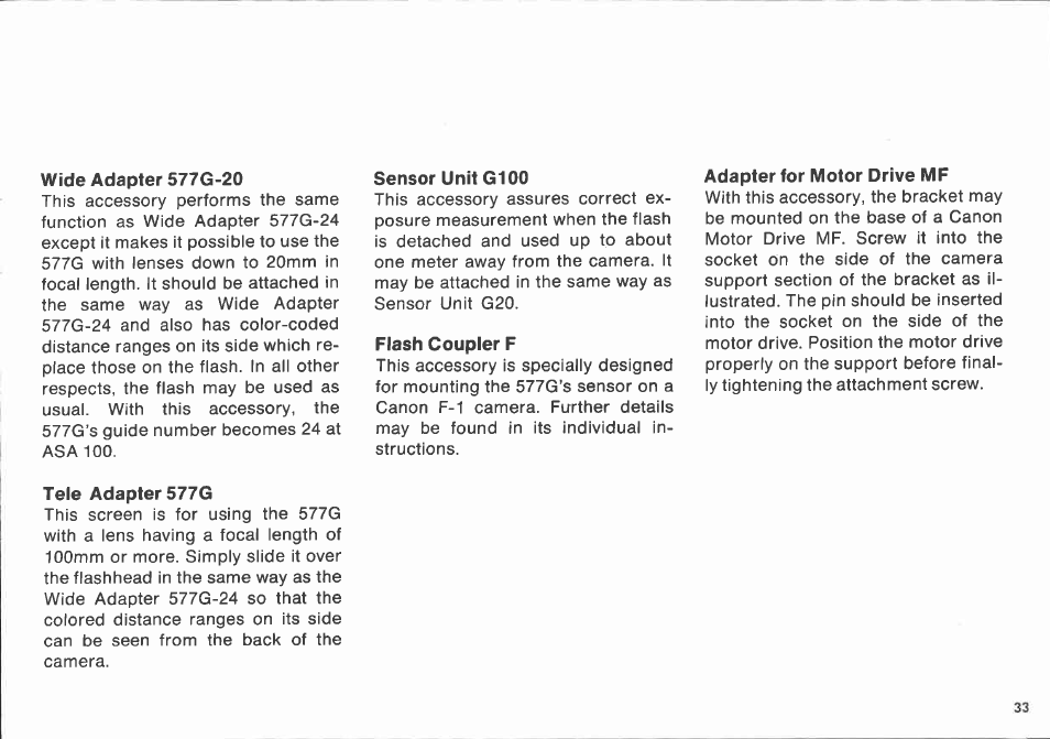 Canon 577 G User Manual | Page 33 / 49