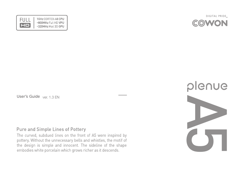 COWON A5 User Manual | 28 pages