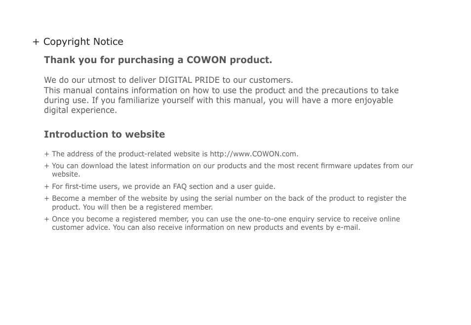 COWON A5 User Manual | Page 5 / 28