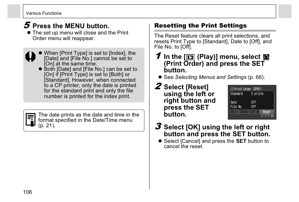Canon A95 User Manual | Page 108 / 163