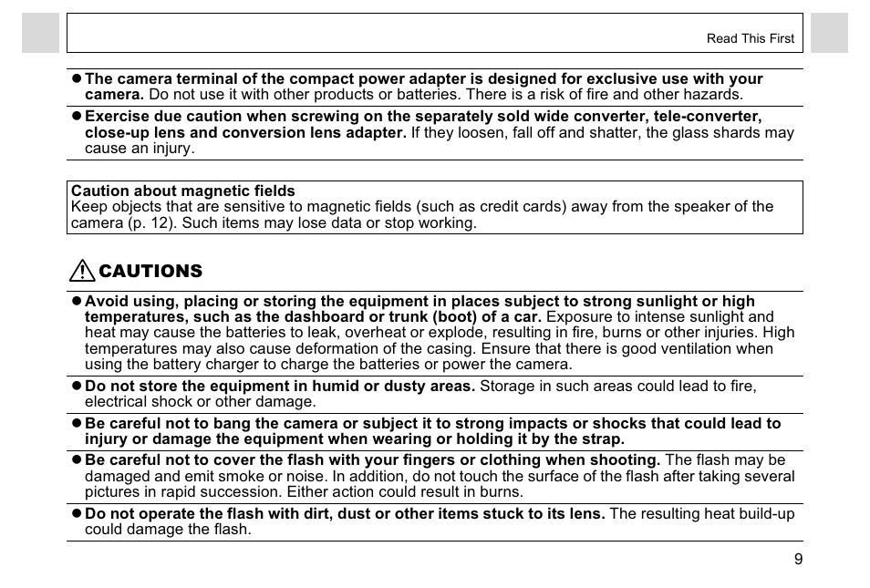 Canon A95 User Manual | Page 11 / 163