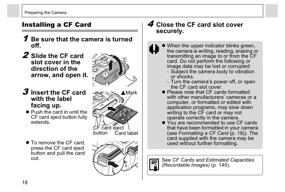 Canon A95 User Manual | Page 20 / 163