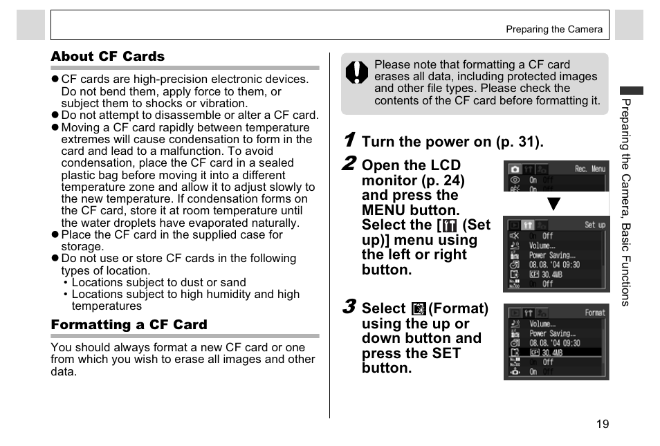 Canon A95 User Manual | Page 21 / 163