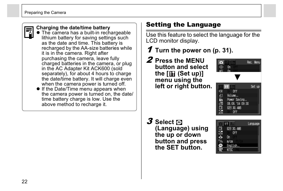 Canon A95 User Manual | Page 24 / 163