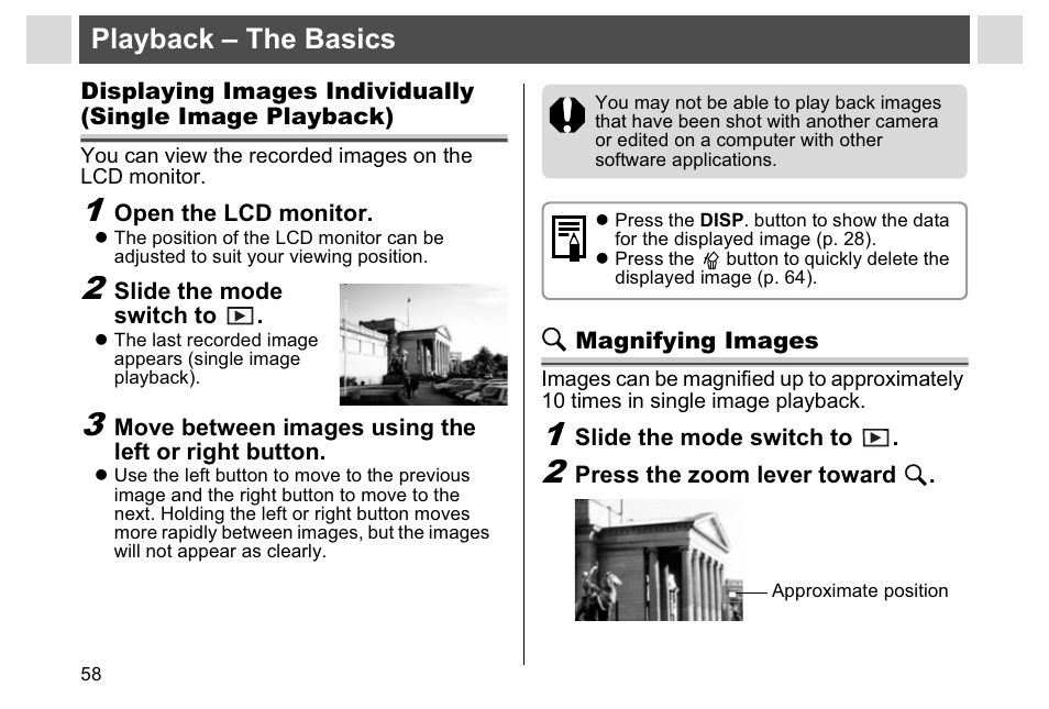 Playback – the basics | Canon A95 User Manual | Page 60 / 163