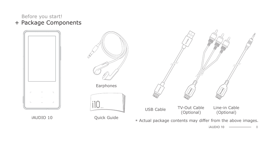 COWON iAUDIO 10 User Manual | Page 8 / 24