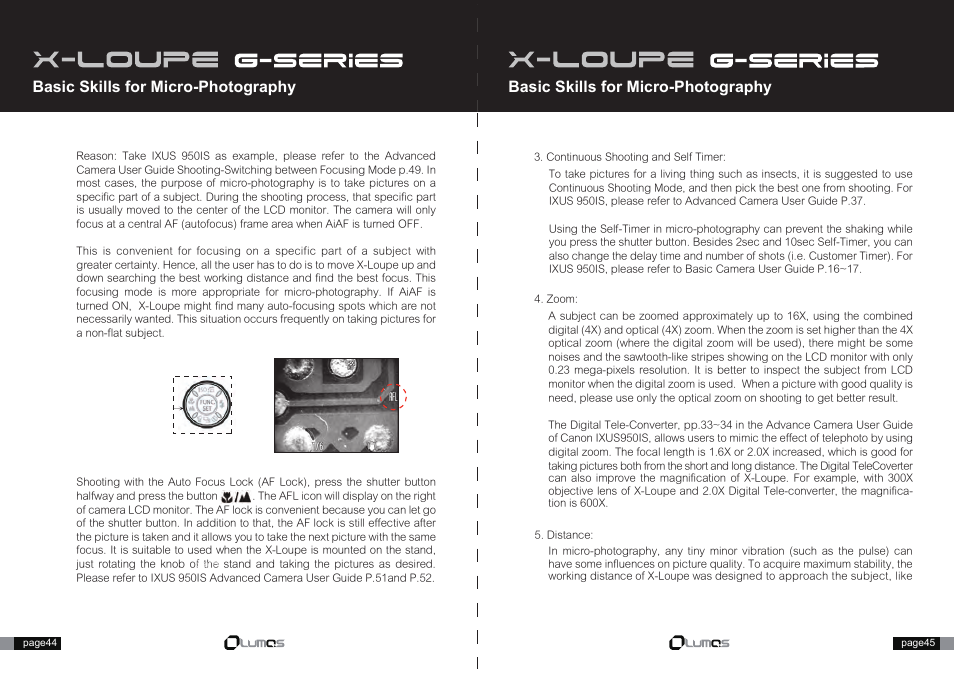 45.pdf, Basic skills for micro-photography | Canon X-Loupe User Manual | Page 11 / 16