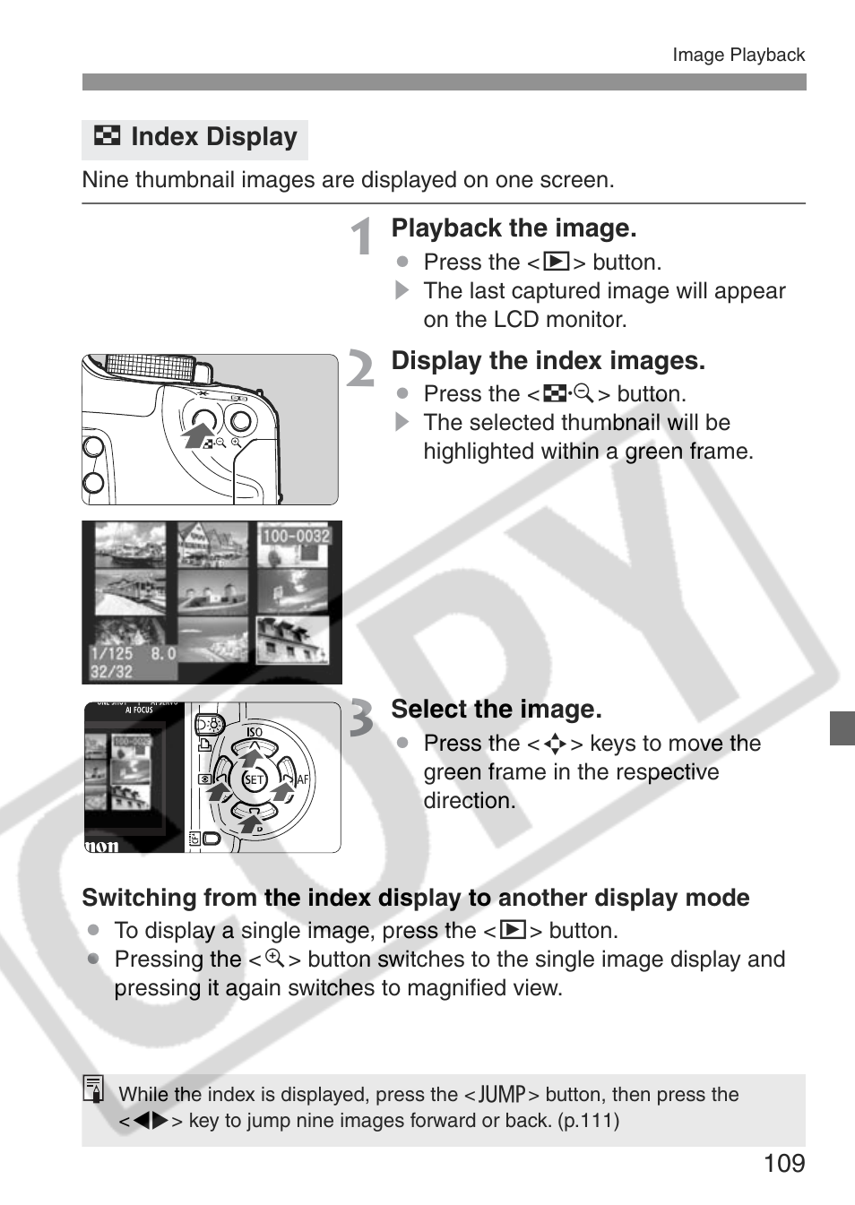 Canon EOS Rebel XT User Manual | Page 109 / 172
