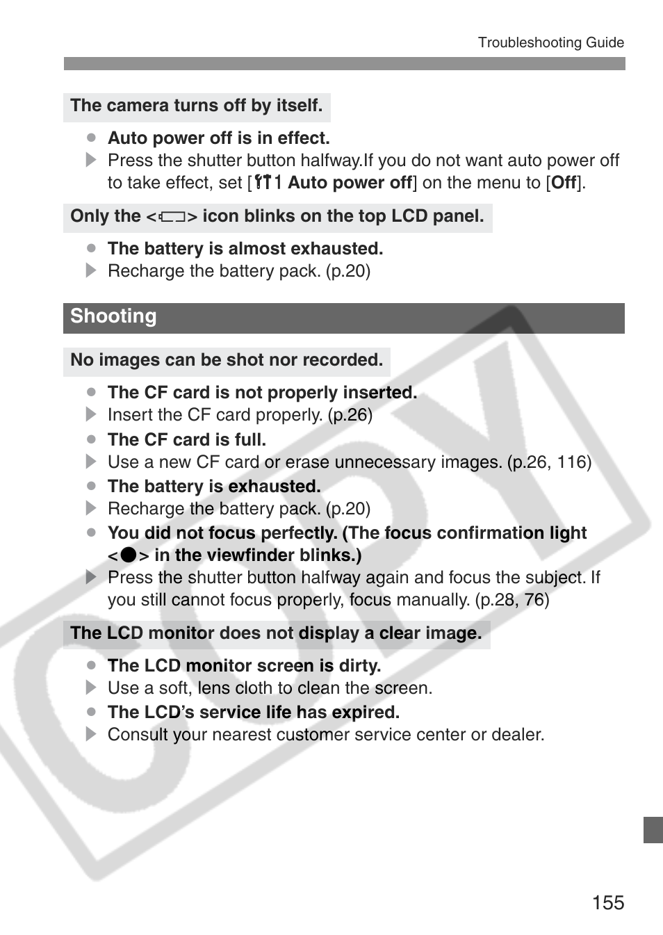 Canon EOS Rebel XT User Manual | Page 155 / 172