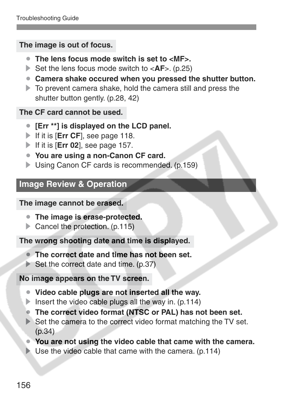 Canon EOS Rebel XT User Manual | Page 156 / 172