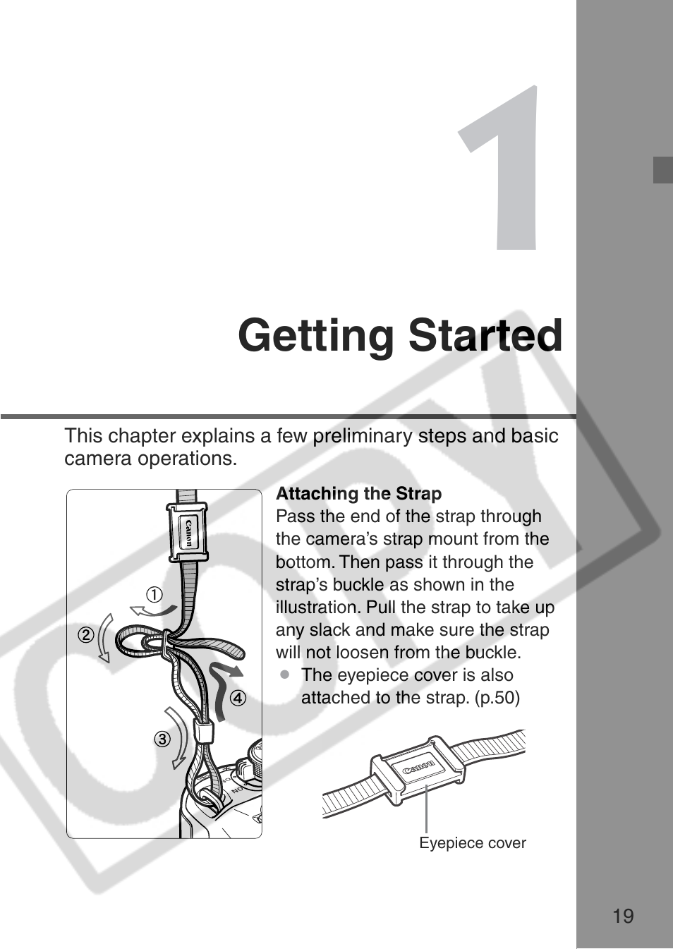 Canon EOS Rebel XT User Manual | Page 19 / 172