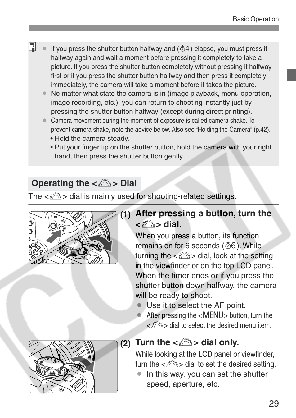 Canon EOS Rebel XT User Manual | Page 29 / 172