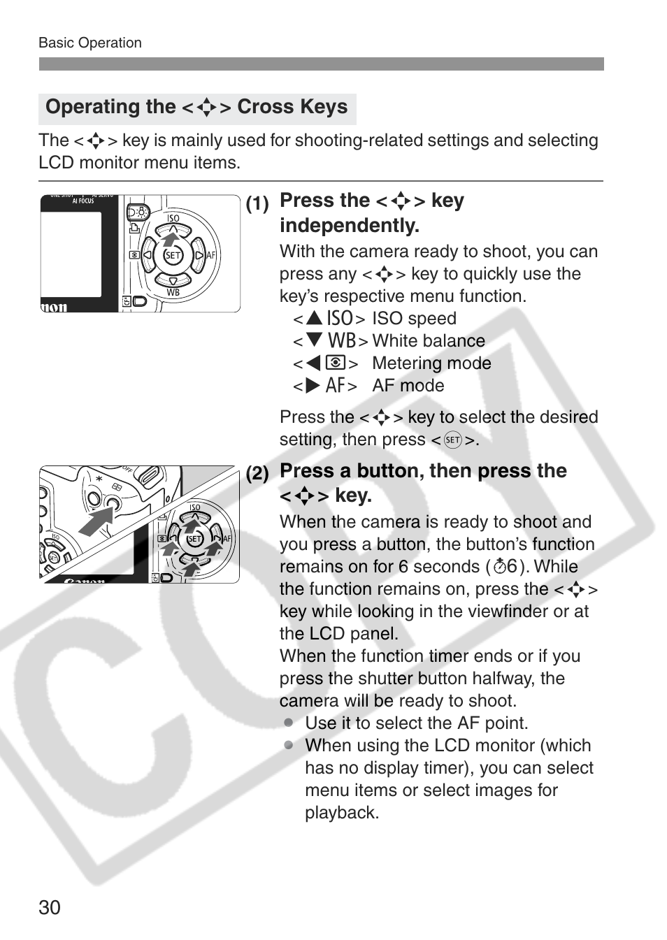 Canon EOS Rebel XT User Manual | Page 30 / 172