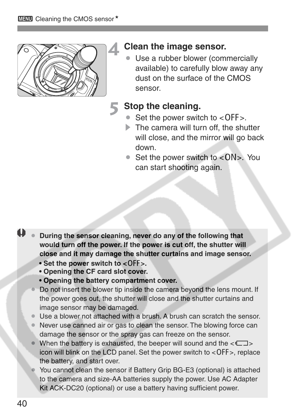 Canon EOS Rebel XT User Manual | Page 40 / 172