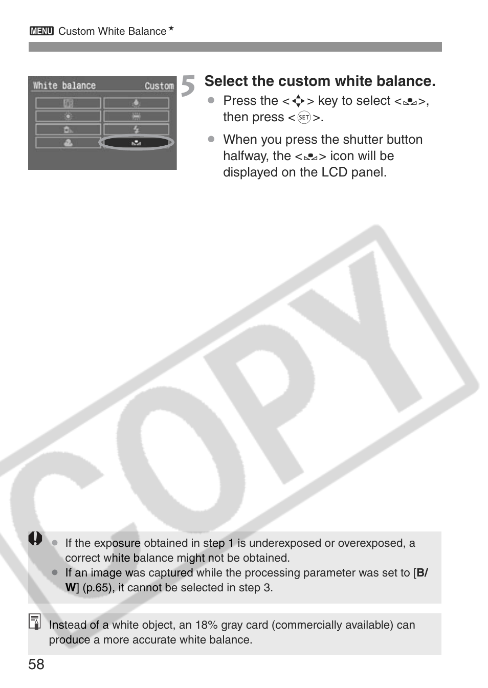Canon EOS Rebel XT User Manual | Page 58 / 172