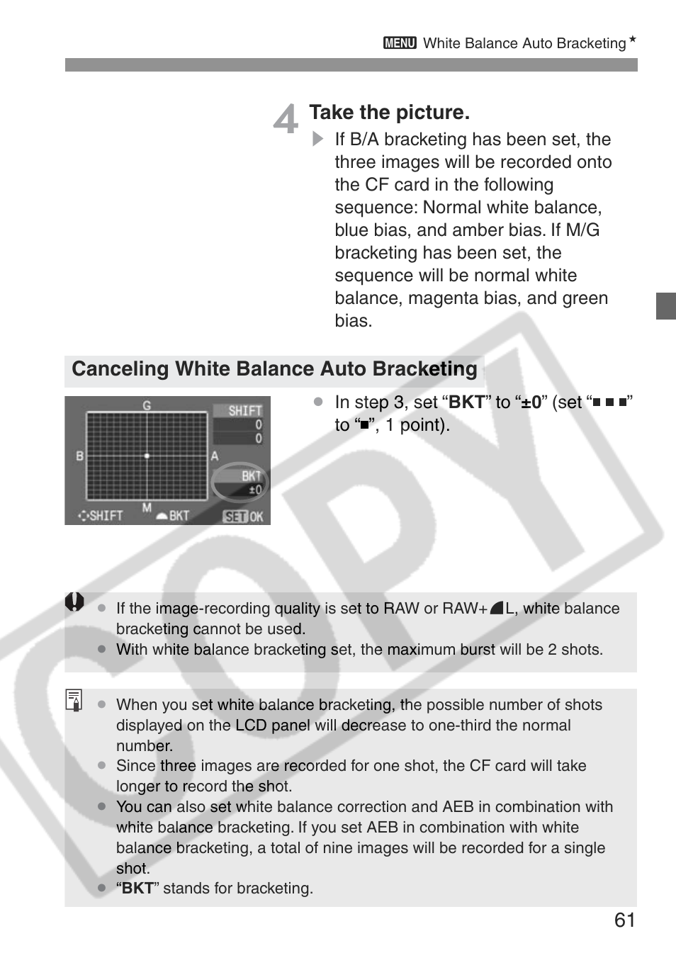 Canon EOS Rebel XT User Manual | Page 61 / 172