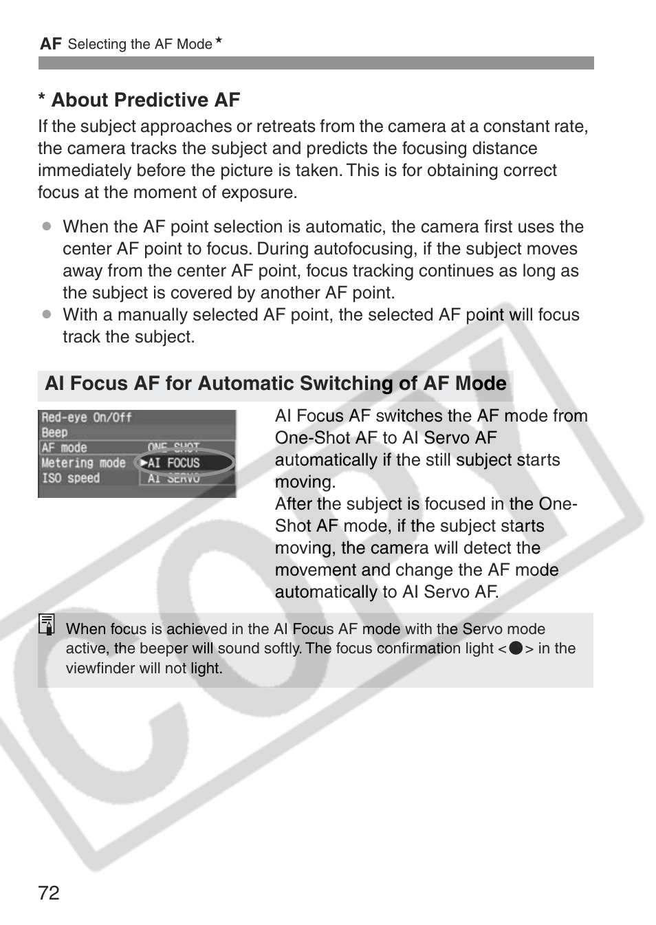 Canon EOS Rebel XT User Manual | Page 72 / 172