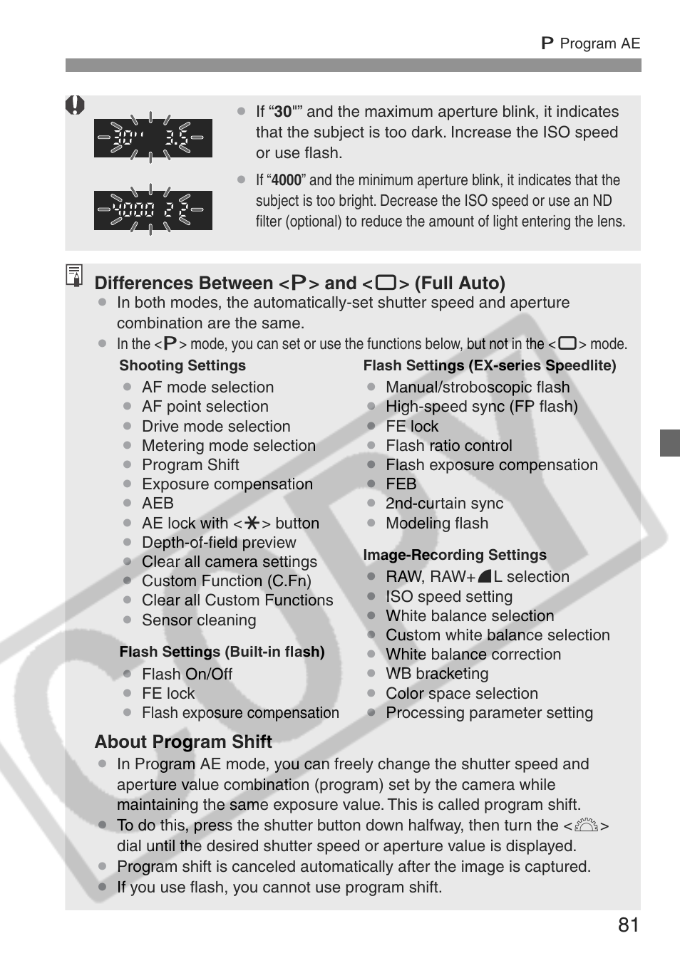 Canon EOS Rebel XT User Manual | Page 81 / 172