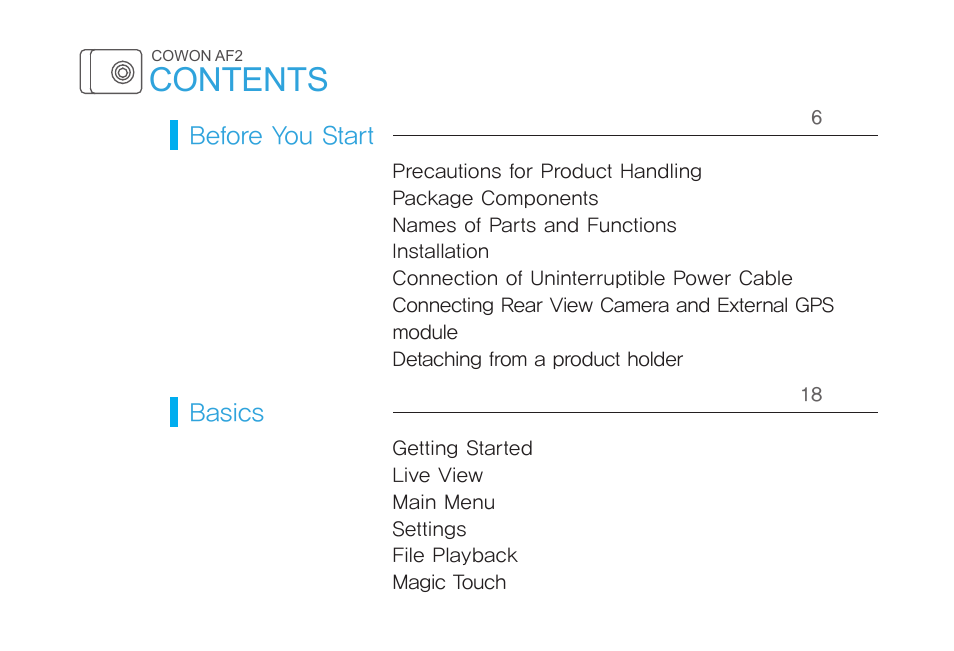 COWON AF2 User Manual | Page 4 / 38
