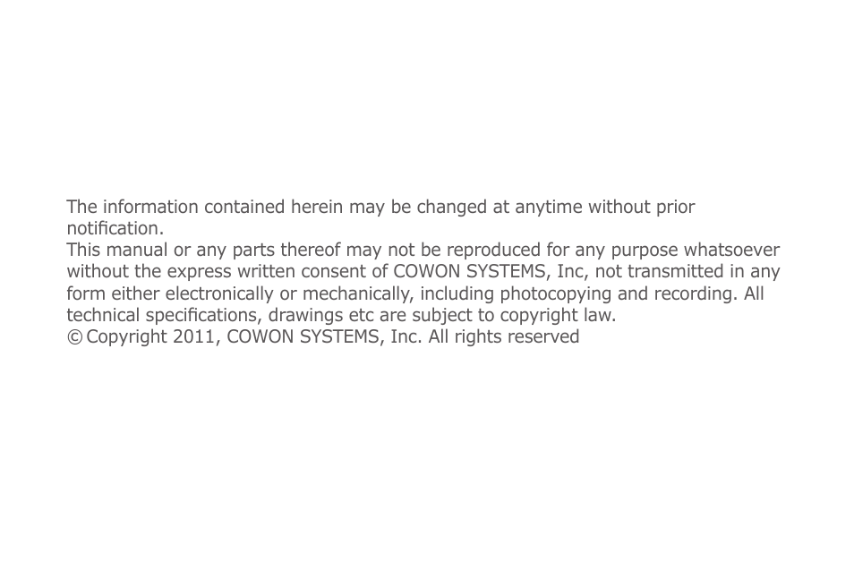 COWON AD1 User Manual | Page 2 / 47