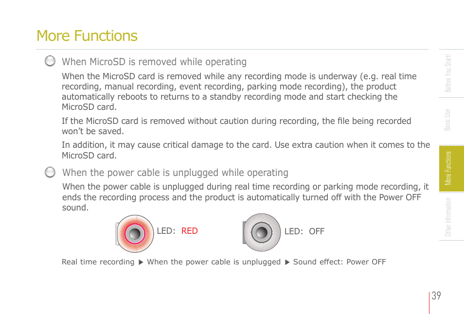 More functions | COWON AD1 User Manual | Page 39 / 47