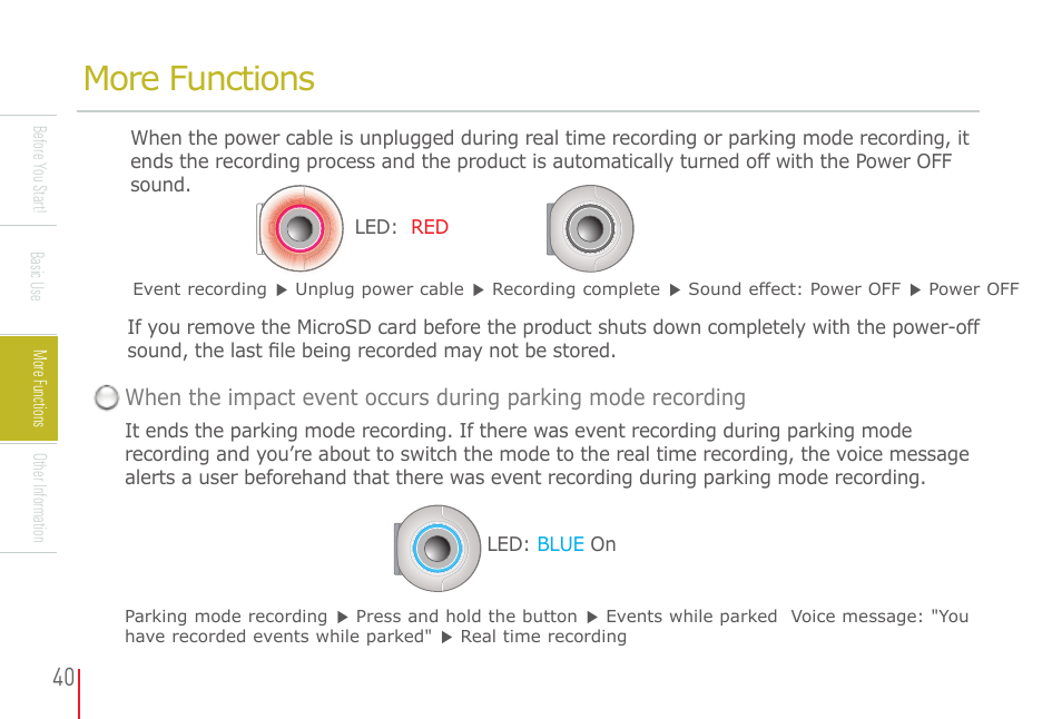 More functions | COWON AD1 User Manual | Page 40 / 47