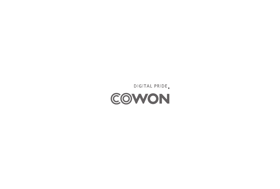 COWON AD1 User Manual | Page 47 / 47
