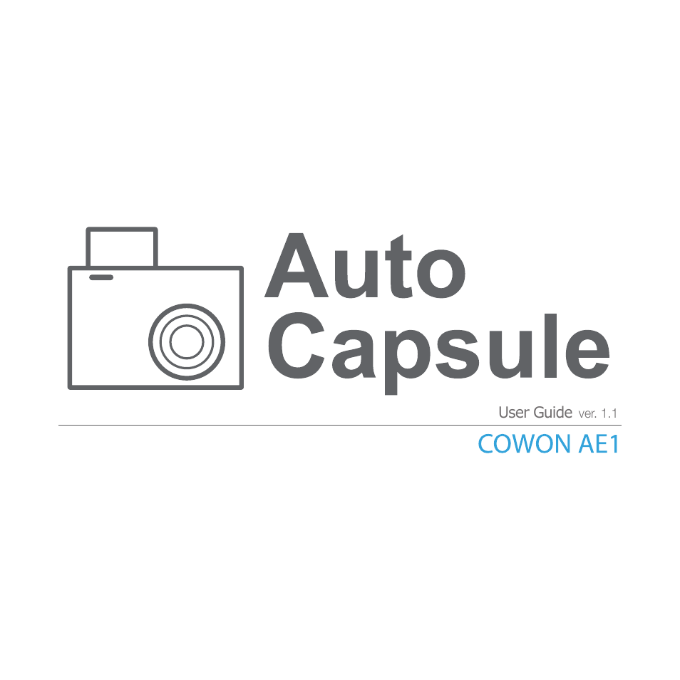 COWON AE1 User Manual | 35 pages