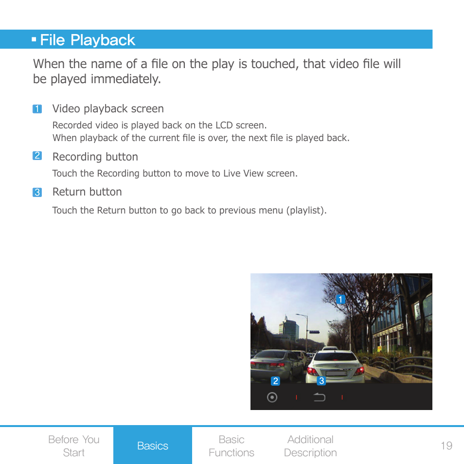 File playback | COWON AE1 User Manual | Page 19 / 35
