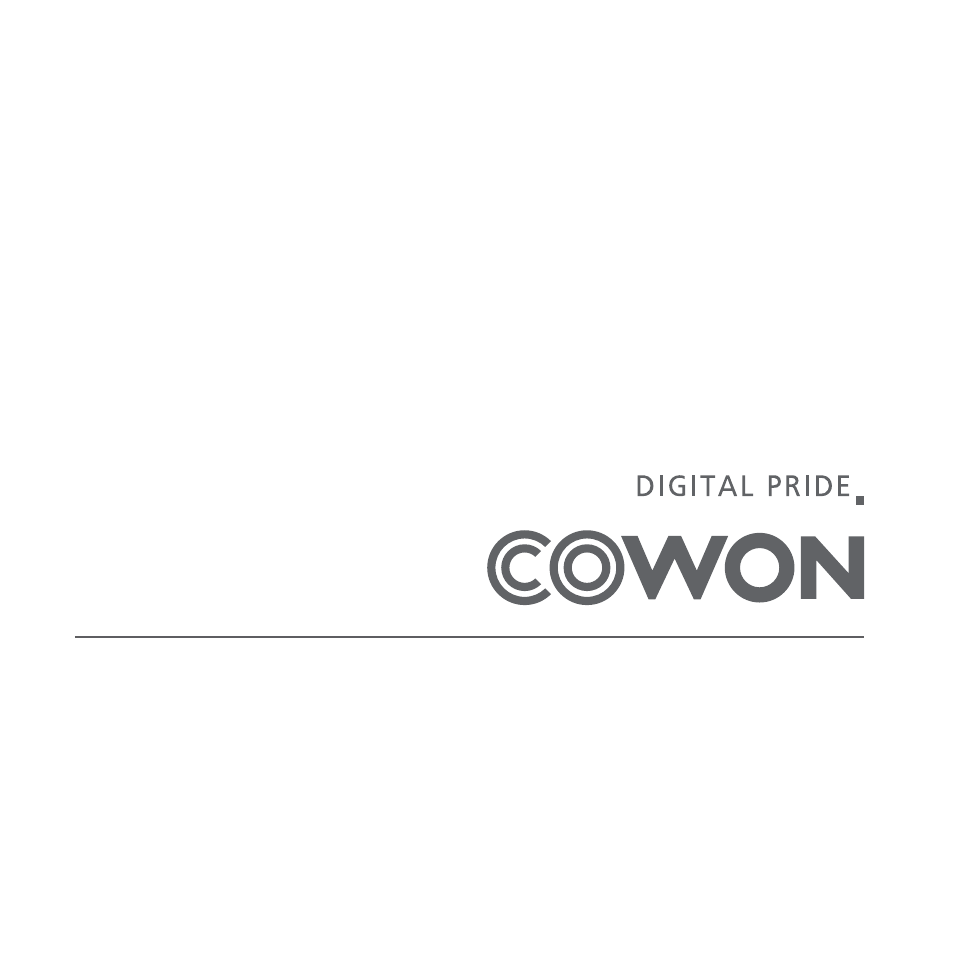 COWON AE1 User Manual | Page 35 / 35