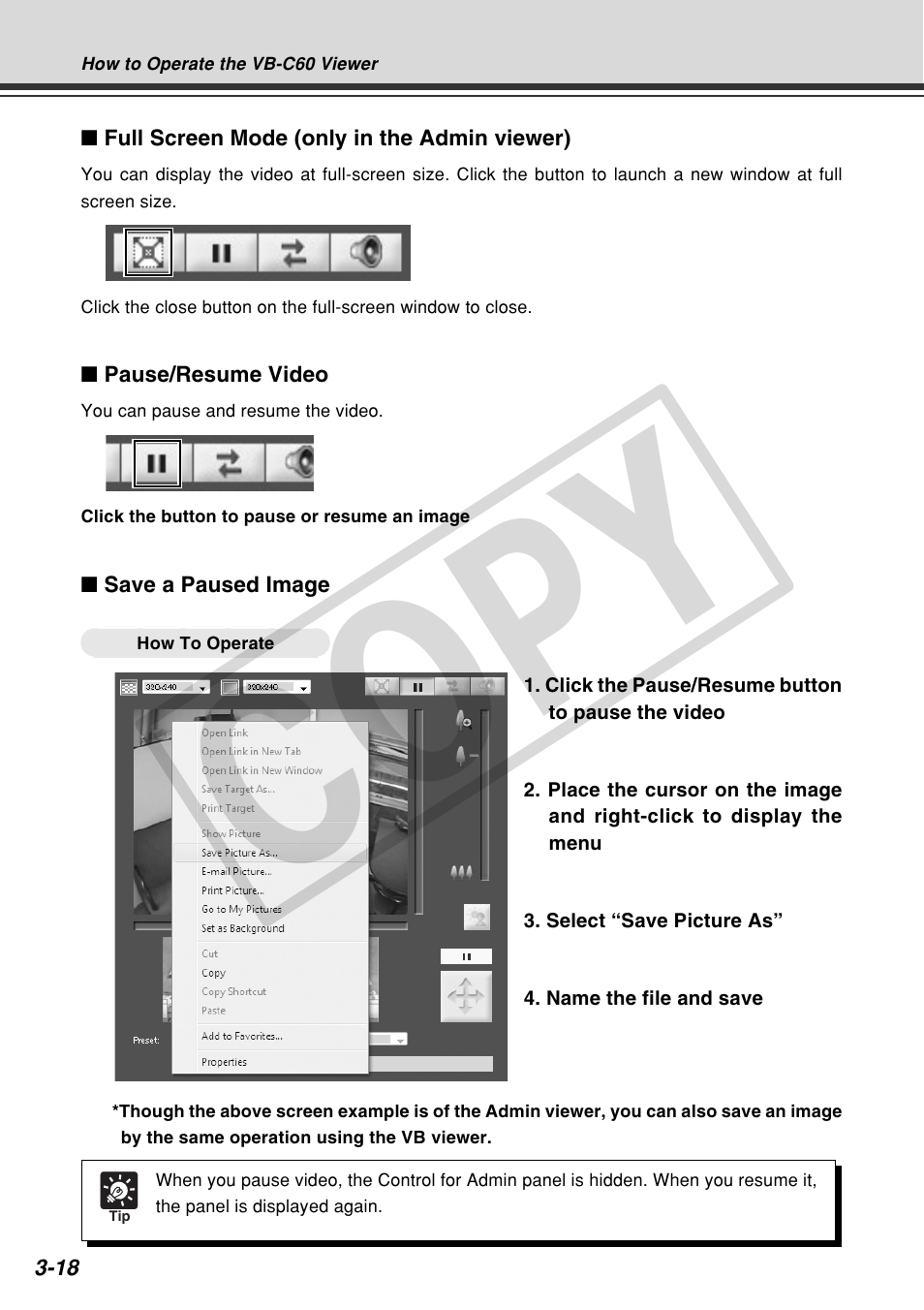 Cop y | Canon VB-C60 User Manual | Page 116 / 162