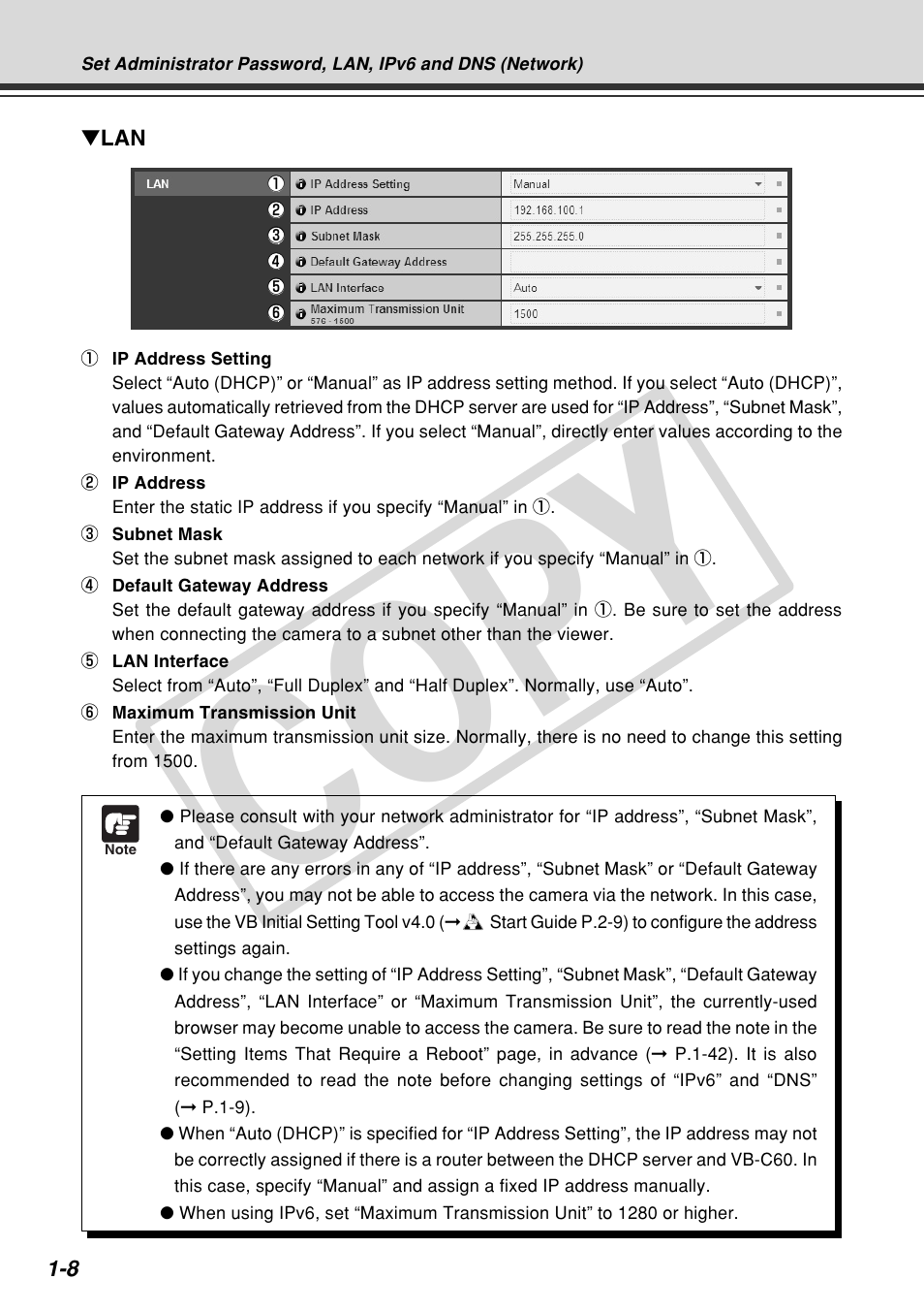 Cop y | Canon VB-C60 User Manual | Page 22 / 162