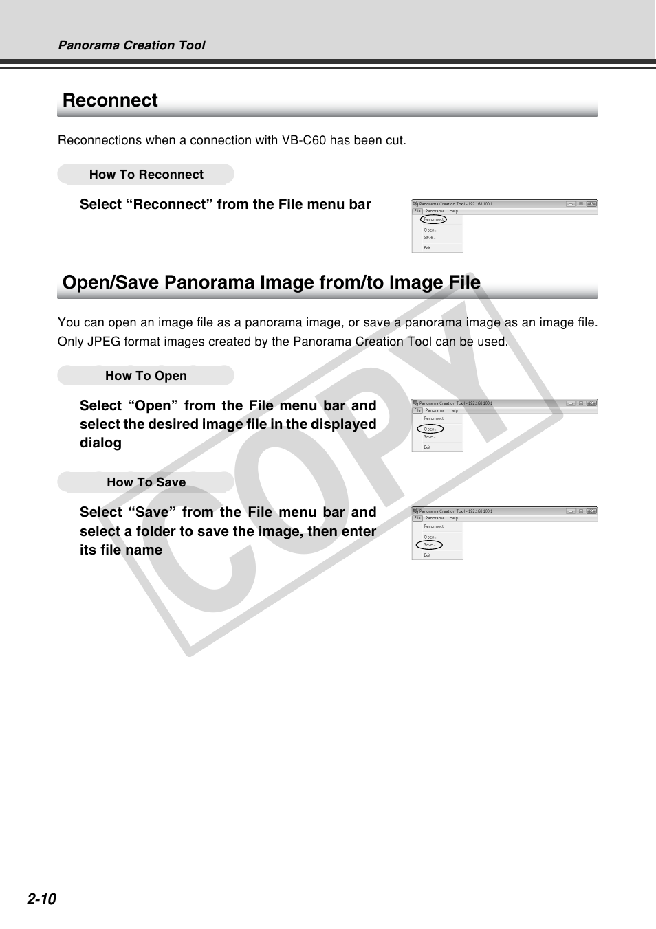 Cop y | Canon VB-C60 User Manual | Page 68 / 162