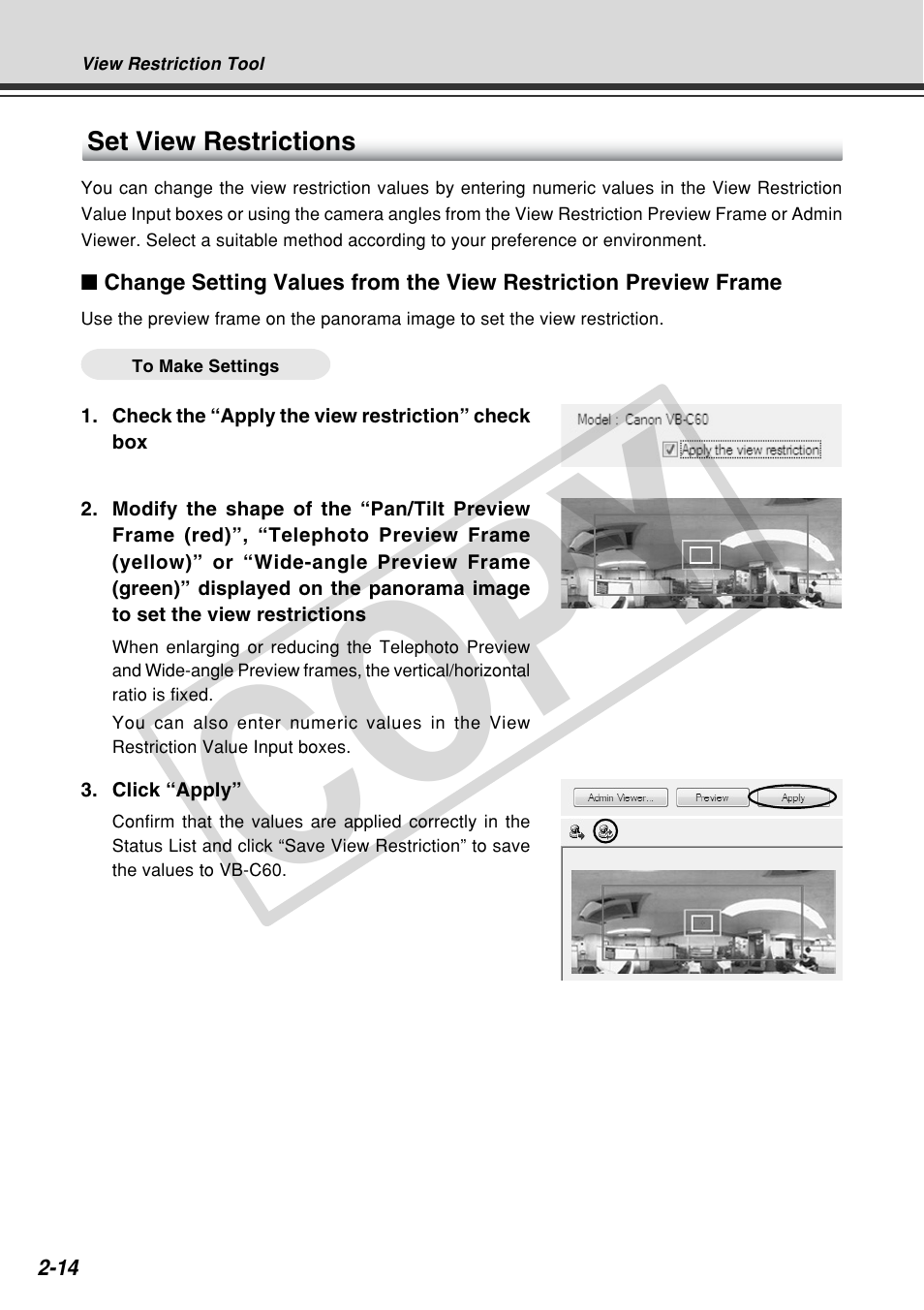 Cop y | Canon VB-C60 User Manual | Page 72 / 162