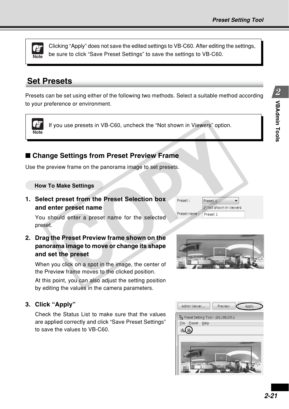 Cop y | Canon VB-C60 User Manual | Page 79 / 162