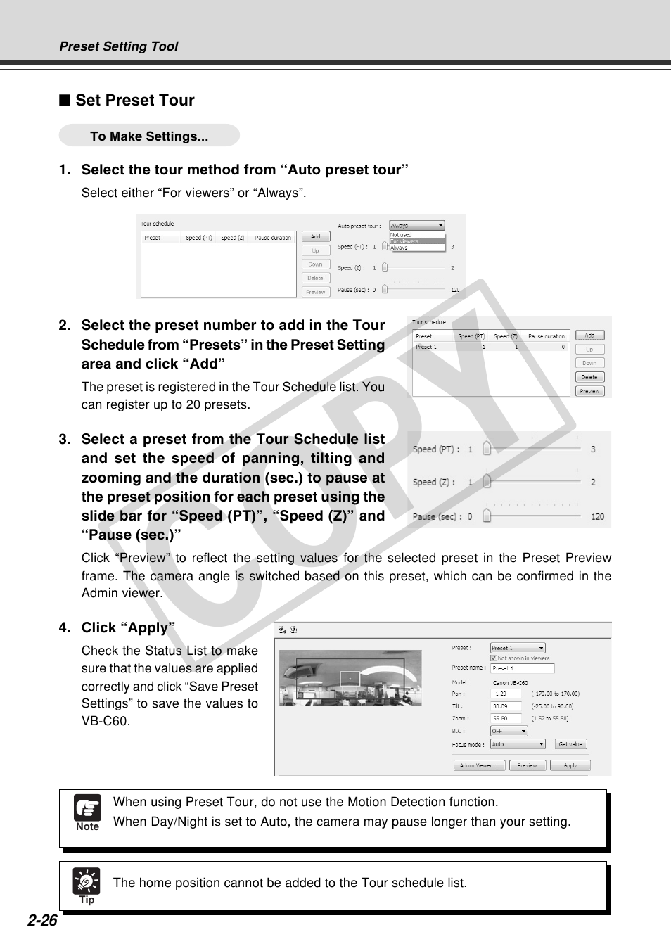 Cop y | Canon VB-C60 User Manual | Page 84 / 162