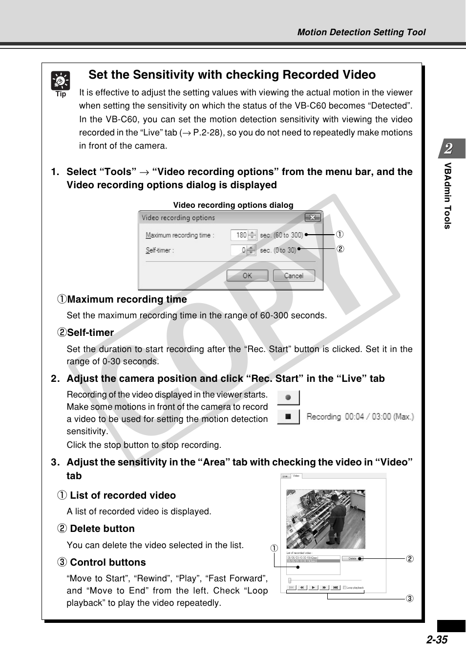 Cop y | Canon VB-C60 User Manual | Page 93 / 162