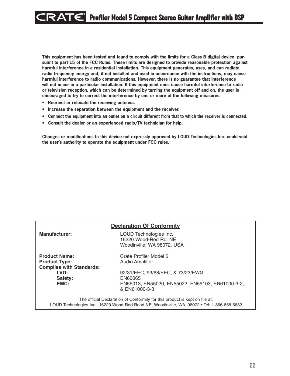 Crate Profiler5 User Manual | Page 11 / 12
