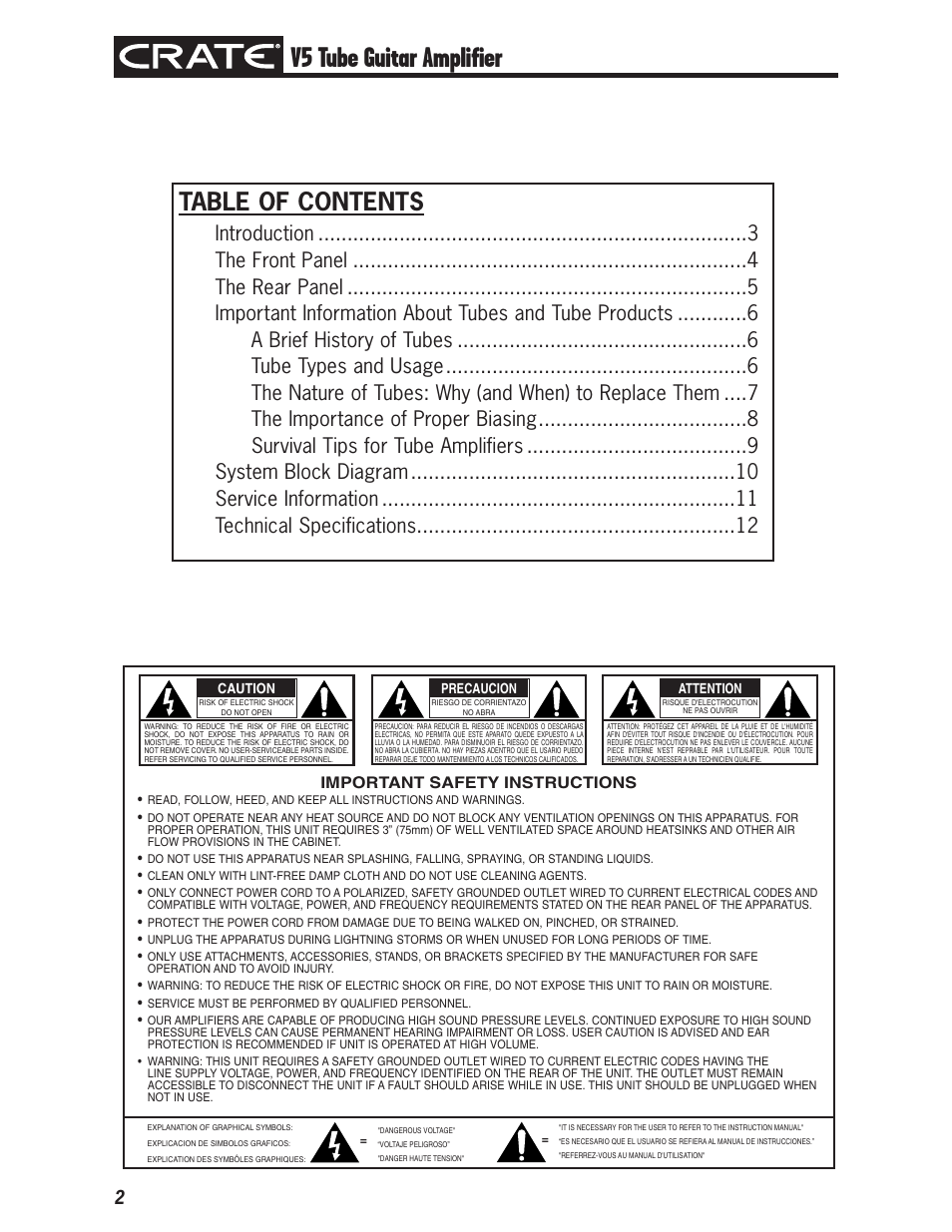 Crate V5 User Manual | Page 2 / 12