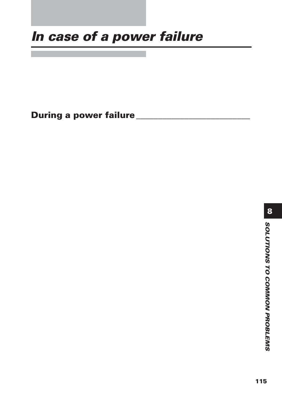 During a power failure | Canon FAX-B155 User Manual | Page 127 / 141