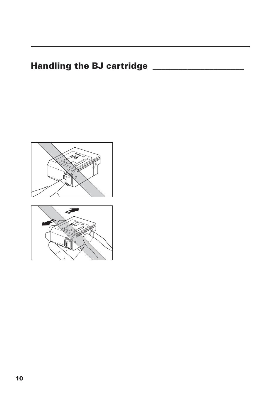 Handling the bj cartridge | Canon FAX-B155 User Manual | Page 22 / 141