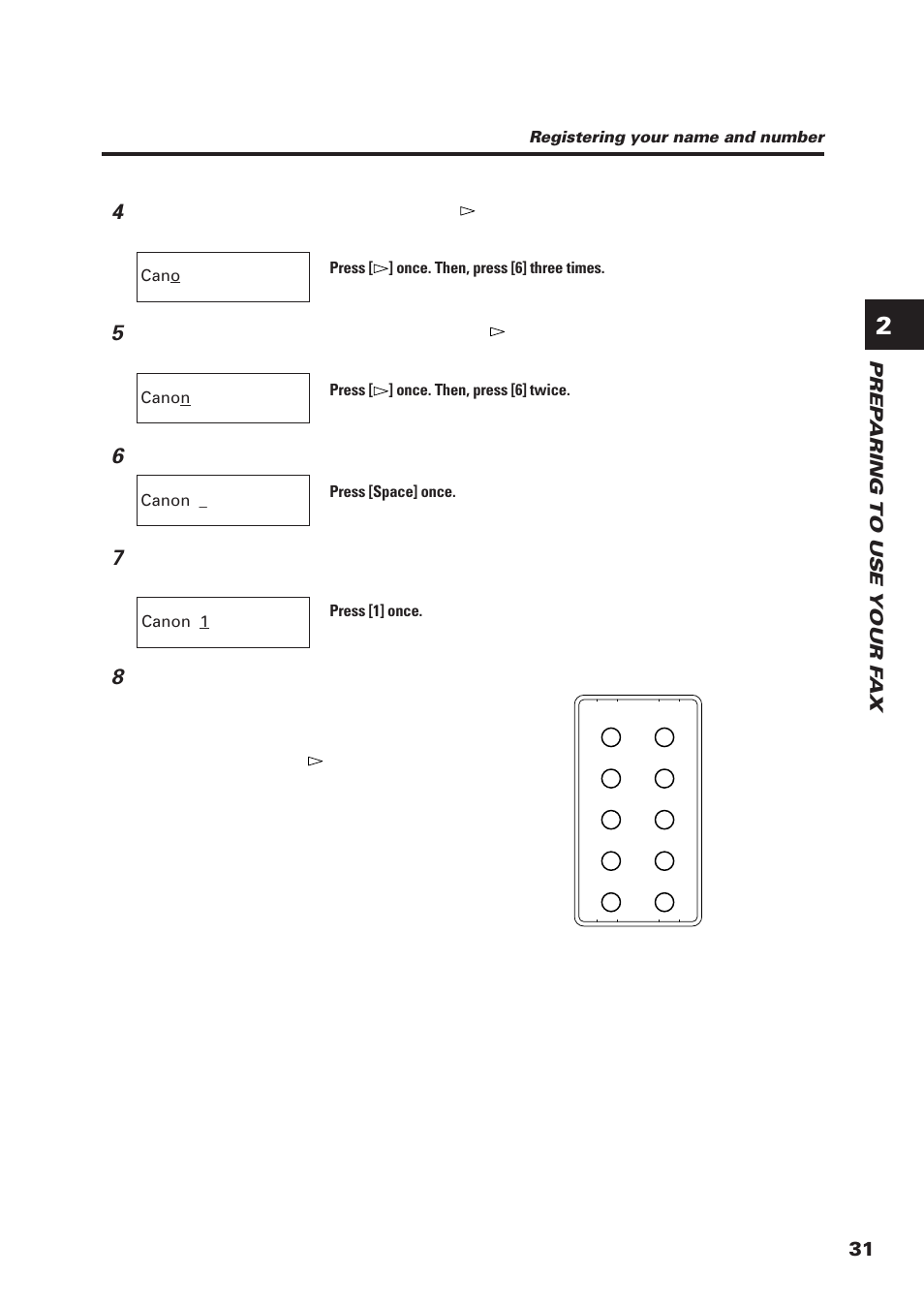 Prep a ring to use your f ax | Canon FAX-B155 User Manual | Page 43 / 141