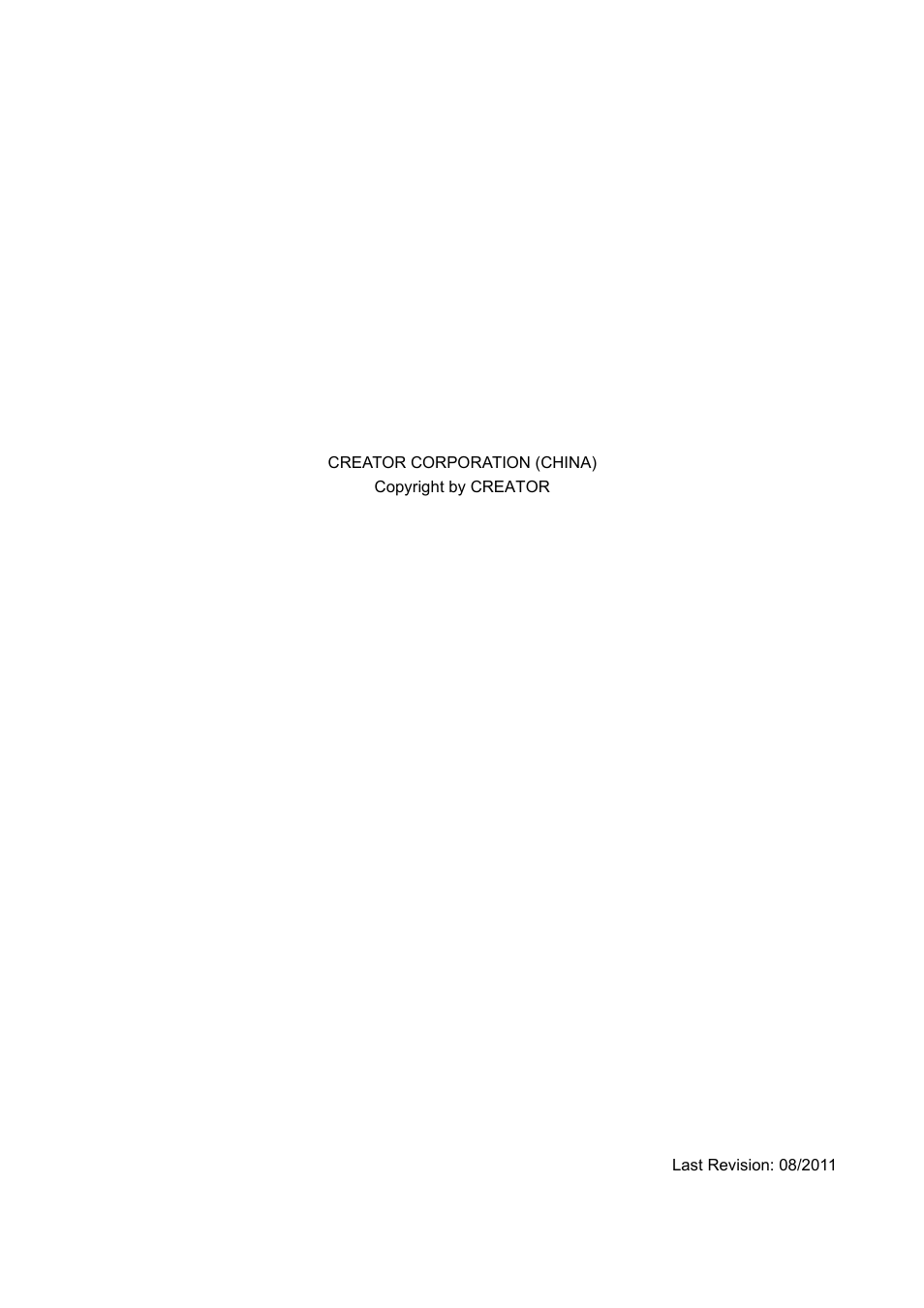 CREATOR SC-390 User Manual | Page 30 / 30