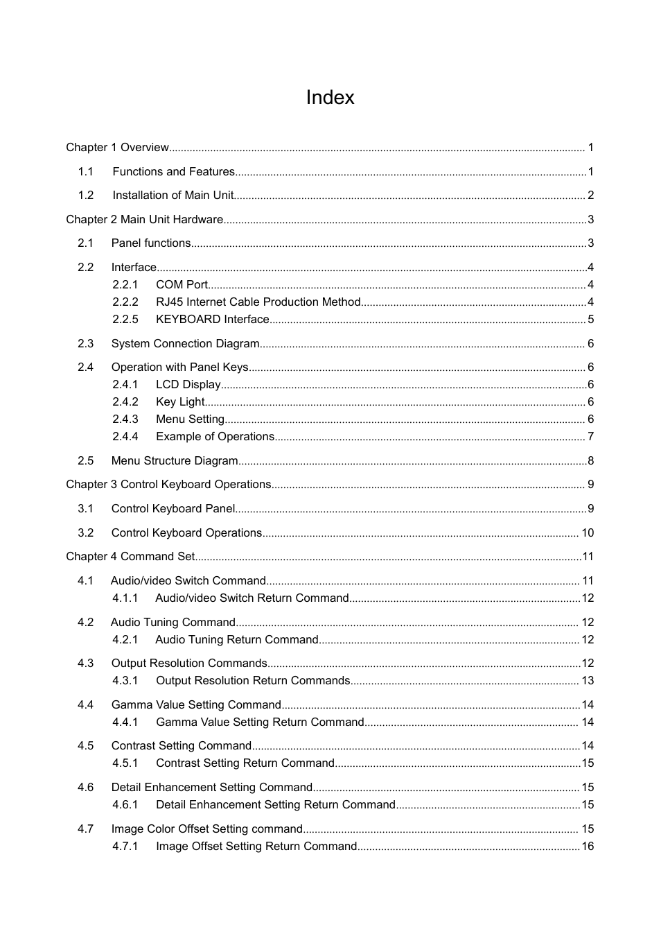 Index | CREATOR SC-390 User Manual | Page 6 / 30