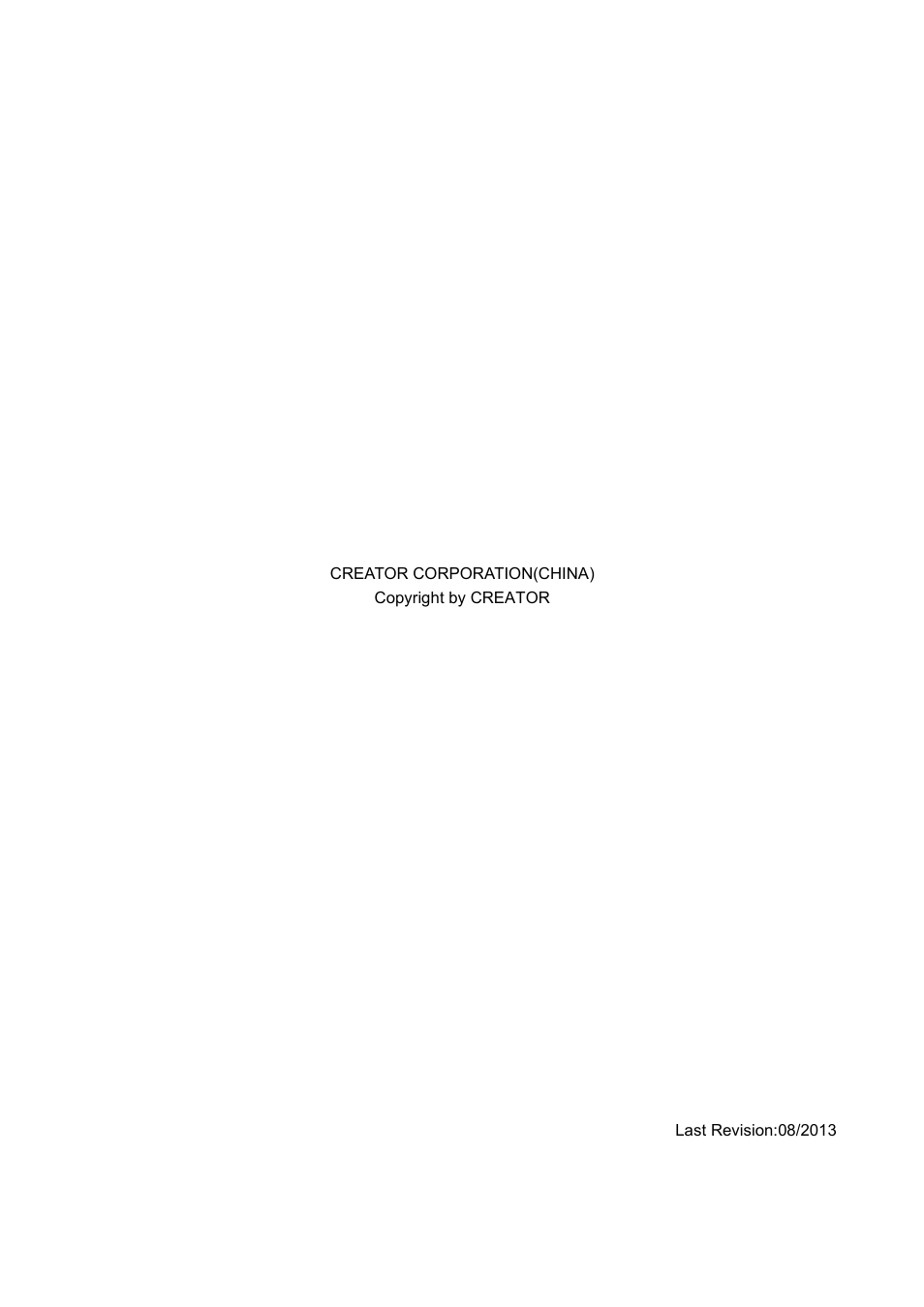 CREATOR Single Core Optical Fiber Transmitter User Manual | Page 27 / 27