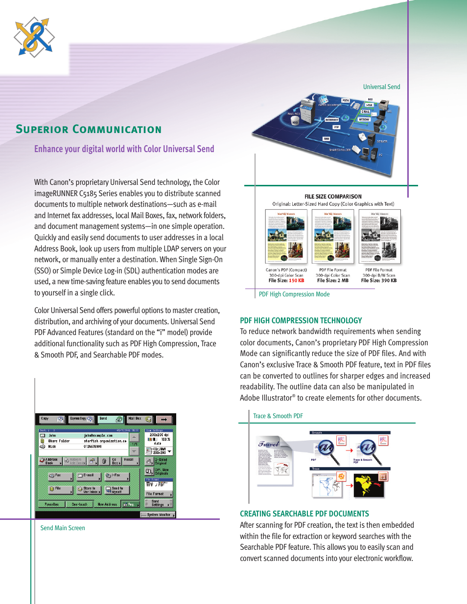 Superior communication | Canon C5185 User Manual | Page 6 / 16