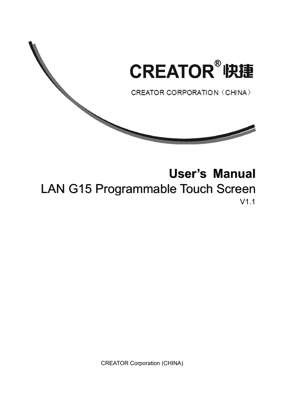 CREATOR CR-LAN15 User Manual | 20 pages