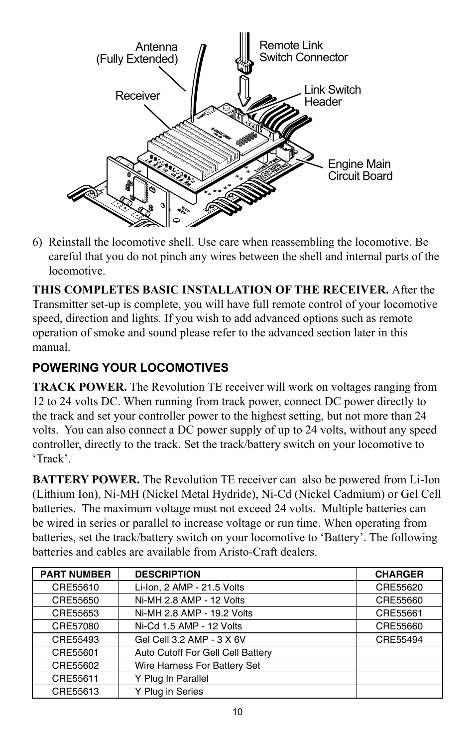 Crest Electronics CRE57000 TRAIN ENGINEER REVOLUTION MANUAL User Manual | Page 10 / 40
